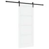 vidaXL Cs&uacute;sz&oacute; ajt&oacute; 86 x 211 cm Szerelt Fa Feh&eacute;r &eacute;s Fekete