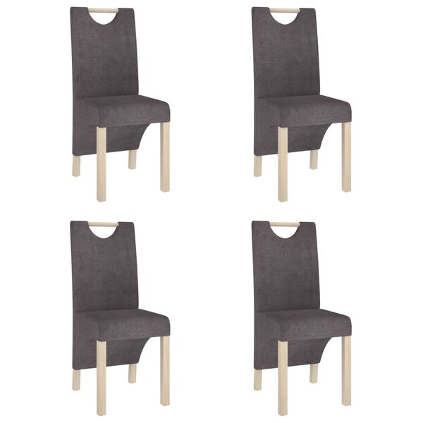 vidaXL 4 db t&oacute;psz&iacute;nű sz&ouml;vetbor&iacute;t&aacute;s&uacute; &eacute;tkezősz&eacute;k