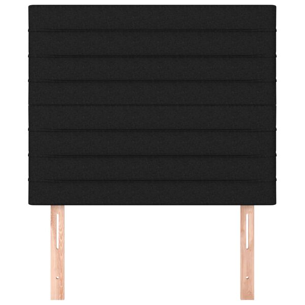 vidaXL fekete sz&ouml;vet fejt&aacute;mla 90x5x118/128 cm