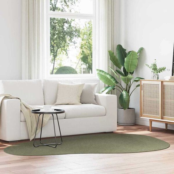 vidaXL Ter&uuml;letszőnyegek HUARTE Erdőz&ouml;ld 160 x 230 cm Poli&eacute;szter