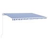 vidaXL k&eacute;k &eacute;s feh&eacute;r k&eacute;zzel kih&uacute;zhat&oacute; LED-es napellenző 400 x 300 cm