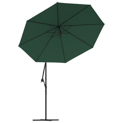 vidaXL zöld konzolos napernyőponyva 350 cm