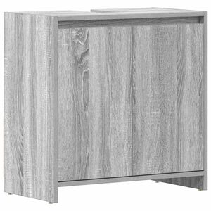 vidaXL sz&uuml;rke sonoma sz&iacute;nű szerelt fa f&uuml;rdőszobaszekr&eacute;ny 60x33x61 cm