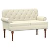 vidaXL Gombra tűz&ouml;tt loveseat Kr&eacute;msz&iacute;nű 120 x 65 x 77 cm Műbőr