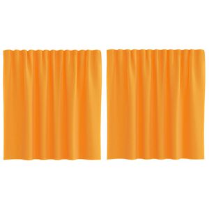 vidaXL 2 db narancss&aacute;rga f&aacute;tyolf&uuml;gg&ouml;ny&ouml;k hurokkal 140x140 cm