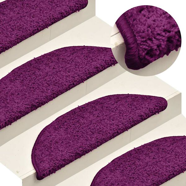 vidaXL 30 db rózsaszín félkör alakú lépcsőszőnyeg 56 x 17 x 3 cm