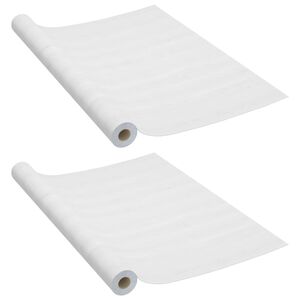 vidaXL 2 db feh&eacute;r fasz&iacute;nű &ouml;ntapad&oacute; PVC ajt&oacute;f&oacute;lia 210 x 90 cm