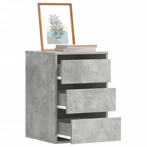vidaXL betonsz&uuml;rke szerelt fa fi&oacute;kos sarokszekr&eacute;ny 40 x 41 x 58 cm