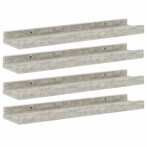 vidaXL 4 db betonsz&uuml;rke fali polc 40 x 9 x 3 cm