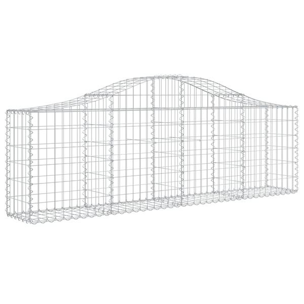 vidaXL &iacute;ves horganyzott vas gabion kos&aacute;r 200x30x60/80 cm