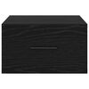 vidaXL Éjjeliszekrény fiókkal Musta tammi 35 x 35 x 20 cm Faanyag