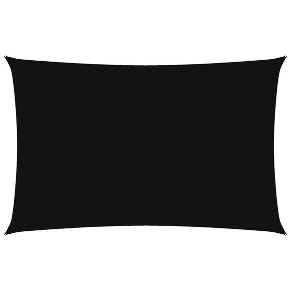 vidaXL fekete t&eacute;glalap alak&uacute; oxford-sz&ouml;vet napvitorla 2,5 x 5 m