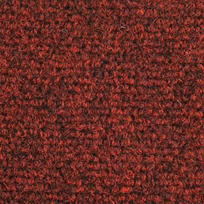 vidaXL 15 db piros öntapadós lépcsőszőnyeg 56x17x3 cm