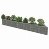 vidaXL horganyzott acél gabion fal 450 x 30 x 50 cm