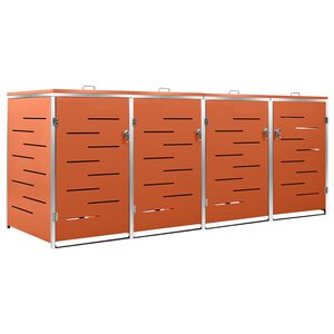 vidaXL ac&eacute;lt&aacute;rol&oacute; n&eacute;gy gur&iacute;that&oacute; szemeteskuk&aacute;hoz 276,5x77,5x115 cm