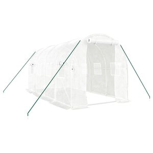 vidaXL feh&eacute;r ac&eacute;lv&aacute;zas melegh&aacute;z 8 m&sup2; 4 x 2 x 2 m