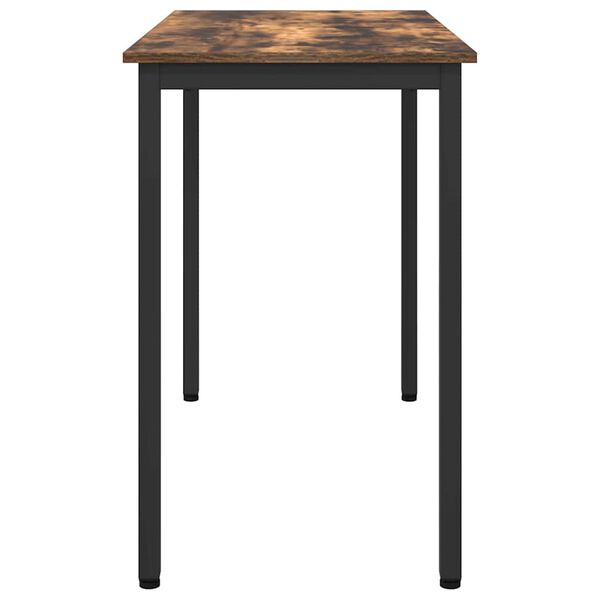 vidaXL asztal F&uuml;st&ouml;lt t&ouml;lgy 100 x 50 x 76,5 cm Műszaki fa &eacute;s ac&eacute;l
