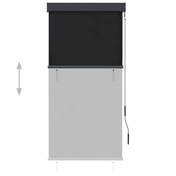 vidaXL antracitsz&uuml;rke k&uuml;lt&eacute;ri rol&oacute; 80 x 250 cm