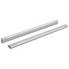 vidaXL Szekr&eacute;ny r&uacute;d 2 db Ez&uuml;st 472 x 15 x 29 mm Alum&iacute;nium &ouml;tv&ouml;zet