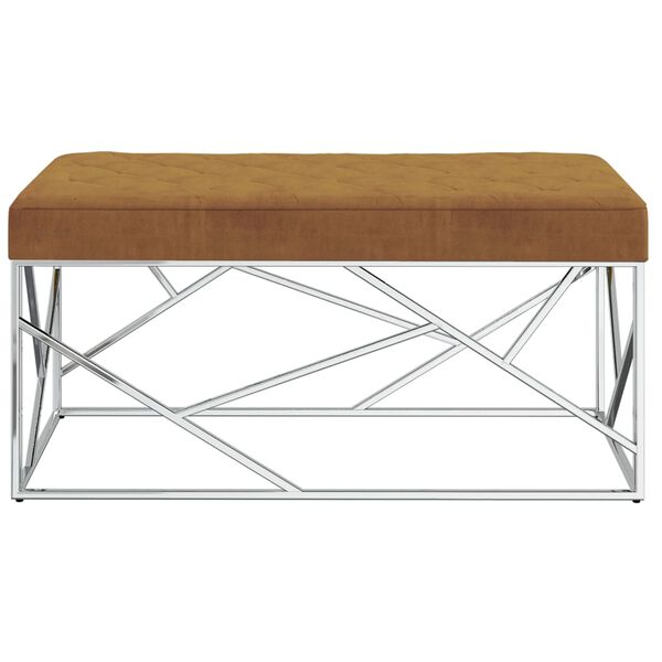 vidaXL barna b&aacute;rsonysz&ouml;vetű rozsdamentes ac&eacute;lpad 97 cm