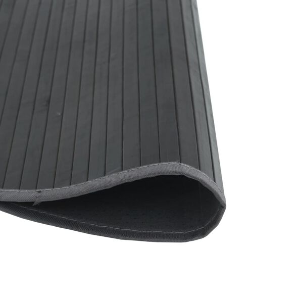 vidaXL kerek szürke bambusz szőnyeg 100 cm