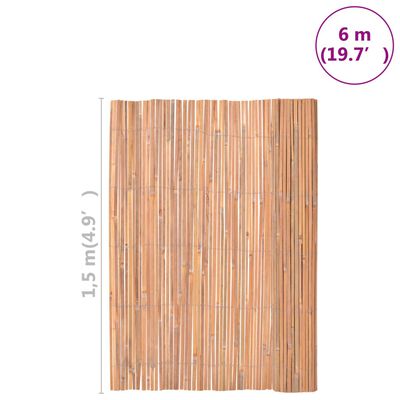 vidaXL bambuszkerítés 150 x 600 cm