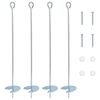 vidaXL F&ouml;ldi horgony 4 db &Oslash;10 x 60 cm Galvaniz&aacute;lt f&eacute;m Ez&uuml;st