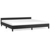 vidaXL fekete &aacute;gykeret fejt&aacute;ml&aacute;val matrac n&eacute;lk&uuml;l 200x200 cm