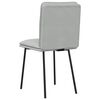 vidaXL 4 db világosszürke bársony étkezőszék