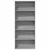 vidaXL szürke sonoma szerelt fa könyvszekrény 80 x 30 x 189 cm