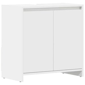 vidaXL feh&eacute;r szerelt fa f&uuml;rdőszobaszekr&eacute;ny 60 x 33 x 61 cm
