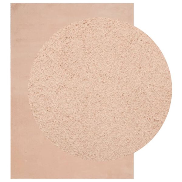 vidaXL HUARTE p&uacute;dersz&iacute;nű r&ouml;vid sz&aacute;l&uacute; puha &eacute;s moshat&oacute; szőnyeg 160x230cm