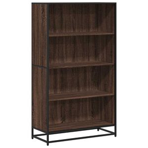 vidaXL barna t&ouml;lgy sz&iacute;nű szerelt fa k&ouml;nyvszekr&eacute;ny 80,5 x 35 x 139 cm