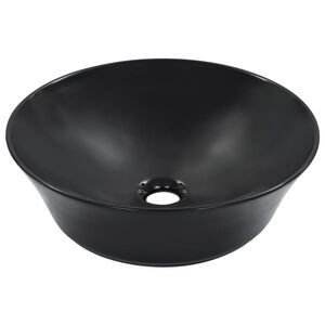 vidaXL fekete ker&aacute;mia mosd&oacute;kagyl&oacute; 41 x 12,5 cm