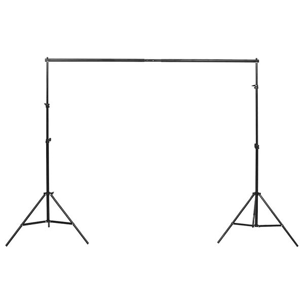 vidaXL fotóstúdió-felszerelés hátterekkel és reflektorral
