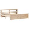 vidaXL tömör fenyőfa ágykeret fejtámlával 200 x 200 cm