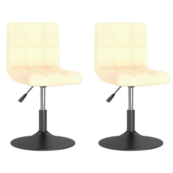 vidaXL 2 db kr&eacute;msz&iacute;nű b&aacute;rsony forg&oacute; &eacute;tkezősz&eacute;k