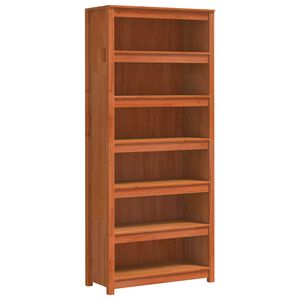 vidaXL K&ouml;nyvespolc Faggy&uacute; barna 80 x 35 x 183 cm T&ouml;m&ouml;r fenyőfa