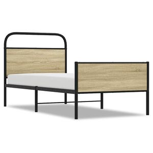 vidaXL &aacute;gykeret matrac n&eacute;lk&uuml;l 75x190 cm sonoma t&ouml;lgyfa műfa