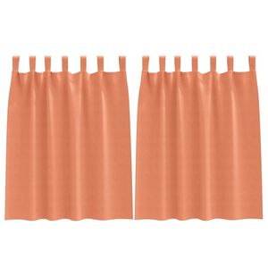 vidaXL Fekete F&uuml;gg&ouml;ny Gyűrűkkel 2 pcs Terrakotta 140 x 140 cm