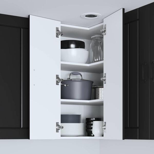 vidaXL Konyhaszekr&eacute;ny Fekete 57 x 57 x 80 cm Faanyag