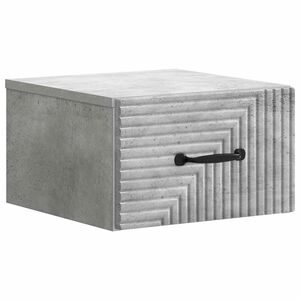vidaXL Fali &eacute;jjeli szekr&eacute;ny Betonsz&uuml;rke 34,5 x 33 x 20 cm Szerelt Fa
