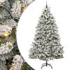 vidaXL Mű kar&aacute;csonyfa 270 cm 300 LED Meleg feh&eacute;r PVC &eacute;s Ac&eacute;l
