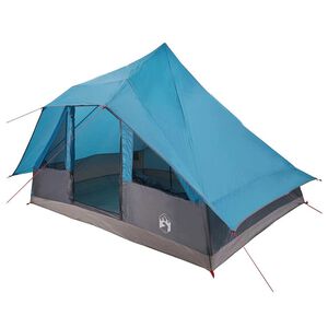 vidaXL Tipi s&aacute;tor tetővel t&aacute;rol&oacute;val K&eacute;k 364 x 281 x 257 cm taft
