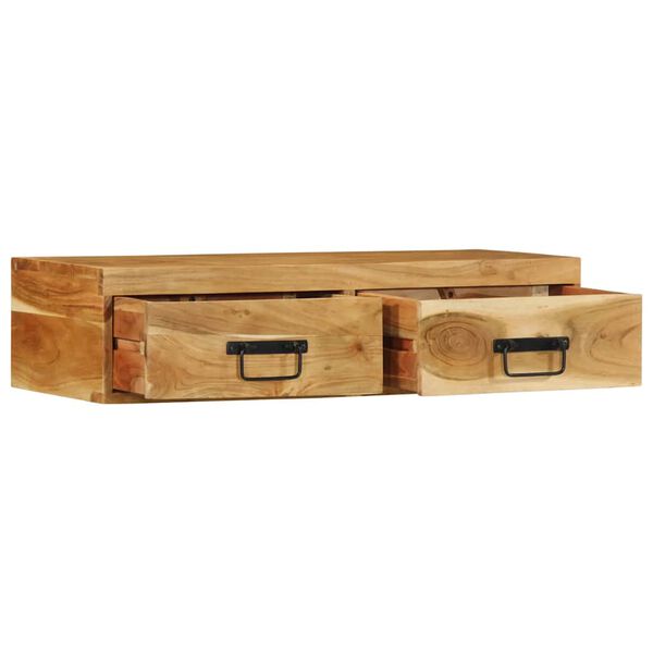 vidaXL t&ouml;m&ouml;r ak&aacute;cfa falra szerelhető TV-szekr&eacute;ny 80x30x19 cm