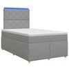 vidaXL Boxspring &aacute;gy matraccal Vil&aacute;gossz&uuml;rke 120 x 190 cm Sz&ouml;vet