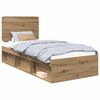 vidaXL &Aacute;gykeret fejt&aacute;ml&aacute;val Műv&eacute;szi t&ouml;lgy 90 x 190 cm T&ouml;m&ouml;r fenyőfa