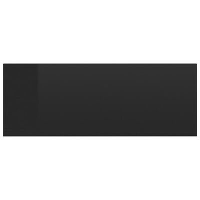 vidaXL magasfényű fekete forgácslap úszó éjjeliszekrény 40x30x15 cm