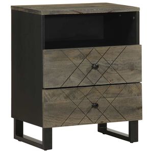 vidaXL &eacute;jjeliszekr&eacute;ny fekete 50x33x62 cm t&ouml;m&ouml;rfa mang&oacute;fa