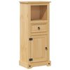 vidaXL Corona t&ouml;m&ouml;r fenyőfa f&uuml;rdőszobaszekr&eacute;ny 45 x 33 x 110 cm